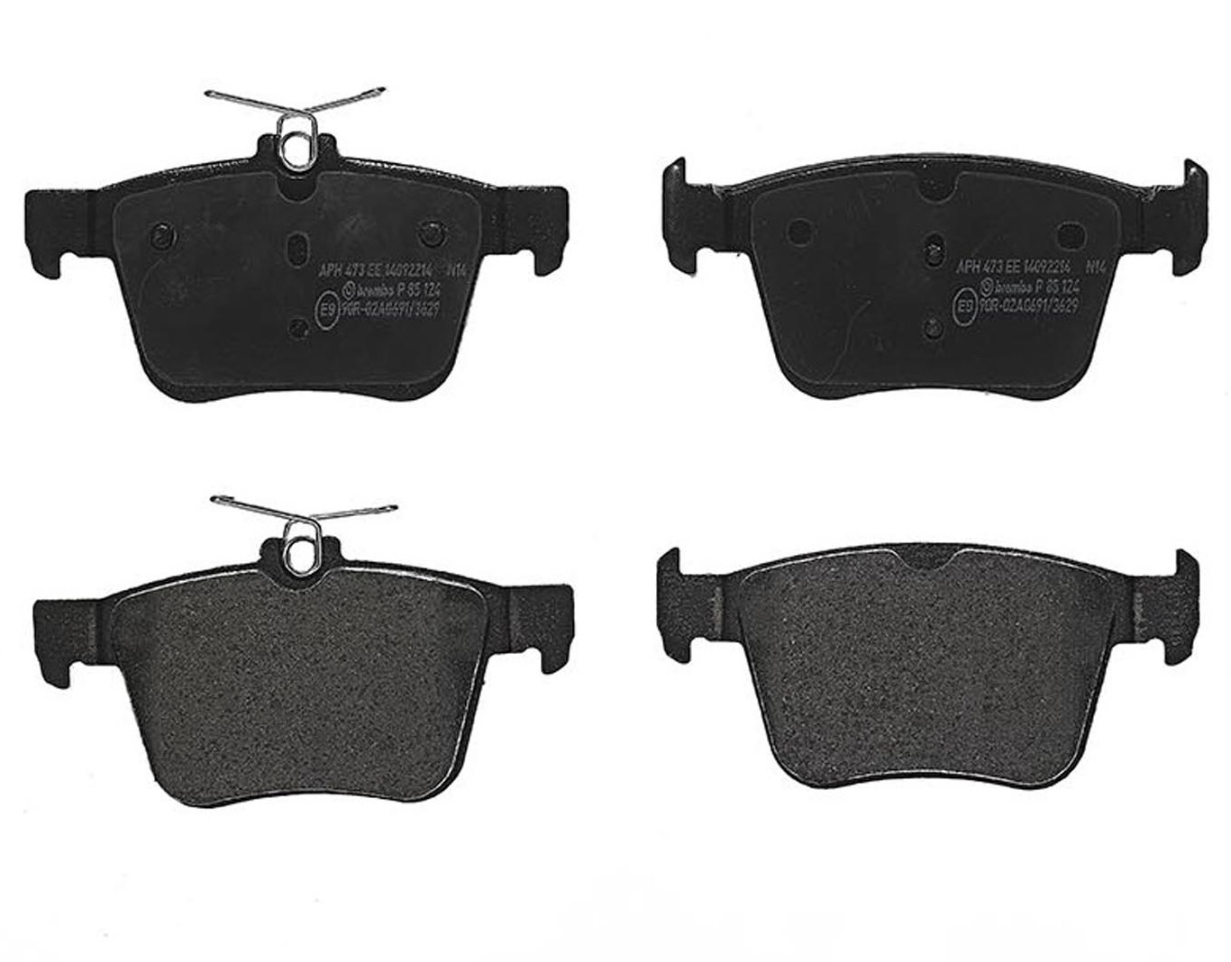 Audi VW Disc Brake Pad Set - Rear (Low-Met) 5Q0698451P - Brembo P85124